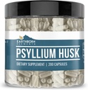 Earthborn Elements Psyllium Husk 200 Κάψουλες, Καθαρά & Μη αραιωμένα, Χωρίς Πρόσθετα