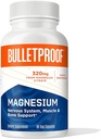 Bulletproof Magnesium Capsules, 90 Count, Supplement for Nervous System, Muscle and Bone Support