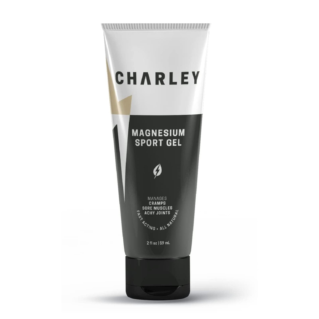 Charley Magnesium Sport Gel (2 oz.) - Όλα φυσικά, γρήγορη δράση, οργανική λύση για αθλητές και ενεργά άτομα
