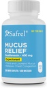 Safrel Pharma Mucus Relief Guaifenesin 400 mg - Fast Acting Expectorant, Thins and Loosens Mucus, Relieves Chest Congestion, Cough, Cold and Flu | (300 Count (Pack of 1))