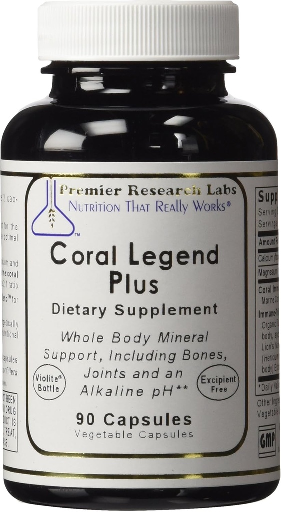 Coral Legend Plus, 90 κάψουλες - pH Υποστήριξη Φόρμουλα για ολόκληρο το σώμα Ορυκτά Υποστήριξη, συμπεριλαμβανομένων των οστών, αρθρώσεις, δόντια και ένα pH Αλκαλική