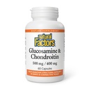 Natural Factors Glucosamine & Chondroitin - Supports Healthy Joints & Connective Tissue - Non-GMO & Gluten-Free - 60 Capsules (20 Servings)