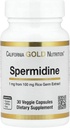 California Gold Nutrition Spermidine, Rice Germ Extract, 1 mg, 30 Veggie Κάψουλες