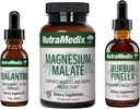 NutraMedix Detox Set - 3-Piece Kit με Sealantro, Burbur-Pinella & Magnesium Malate για τον καθαρισμό, Detox & Daily Wellness Support - Σταγόνες Υγρού Detox με βάση το φυτό & ημερήσιες κάψουλες