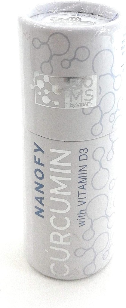 Turmeric Curcumin with Vitamin D3. Nanofy Guarantees 95% Absorption of Active Curcumin Metabolite. 10 Drops of Nanofy German Biotechnology Equals More Than 27 Tablets of Turmeric