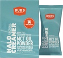 BUBS Naturals MCT Oil Powder Packets - Τριγλυκερίδια μεσαίας αλυσίδας - Keto Vegan & Παλαιοφιλικά - Υγιή λίπη καρύδας + χαμηλή υδατανθράκων - Γαλακτο-ελεύθερη πηγή ενέργειας - περιλαμβάνει 14 πακέτα ταξιδιών