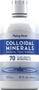 Piping Rock Colloidal Minerals Liquid | 32 fl oz | Unflavored Tincture Supplement | Plan Derived Essential Trace Minerals | Vegetarian, Non-GMO, Gluten Free