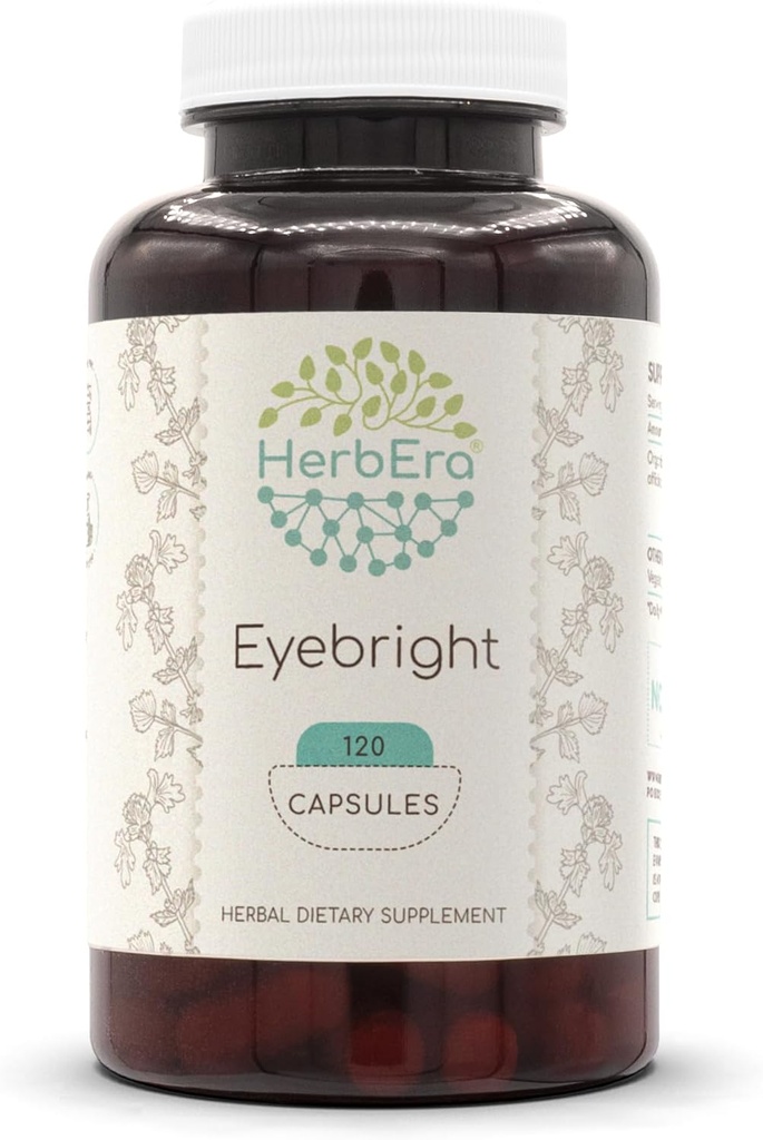 HerbEra Eyebright 120 Κάψουλες, 500 mg, Responable farmed Made with Eyebright (Euphrasia spp.) Αποξηραμένα Βότανα (120 Κάψουλες)