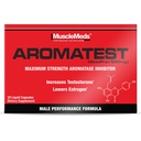 MuscleMeds AROMATEST Testosterone Booster & Aromatase Inhibitor, Χαμηλώνει τα οιστρογόνα, Υποστηρίζει την οικοδόμηση μυών & δύναμη, Αντιγηραντική Ορμόνη αντικατάσταση για άνδρες, 30 ρευστά καπάκια