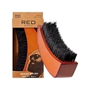 RED by Kiss Beard Bristles for Men, Premium Ξύλινη βούρτσα, Γένια Μουστάκια Γυμναστήριο Χτένισμα, Tame και μαλακά μαλλιά προσώπου (MOON SHAPE)