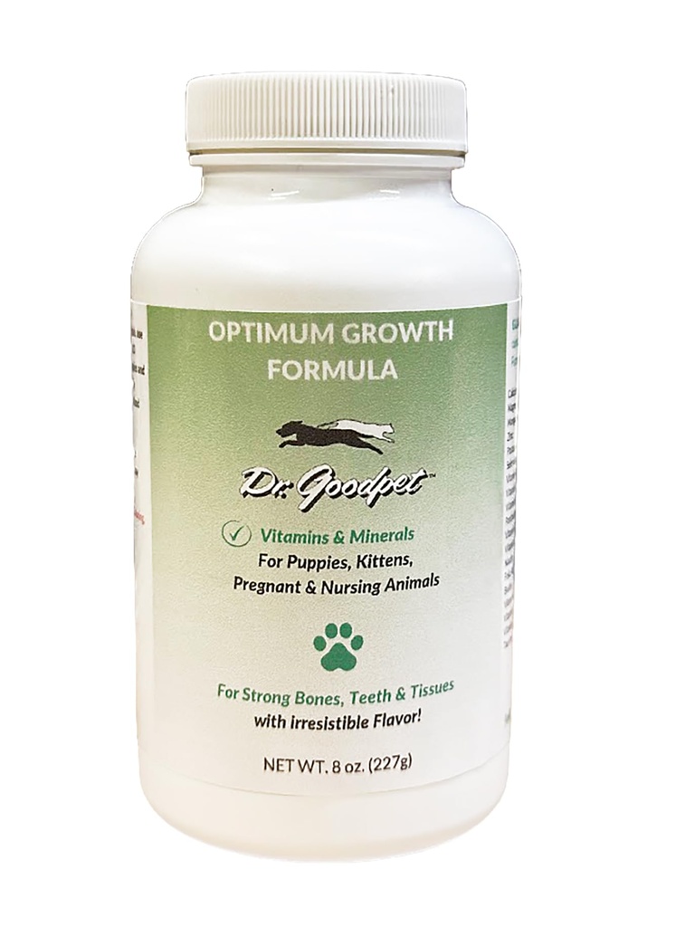 Dr. Goodpet Optimum Growth - Όλα τα φυσικά γατάκια & κουτάβι φροντίδα Multi-Vitamin / Miniral σκόνη