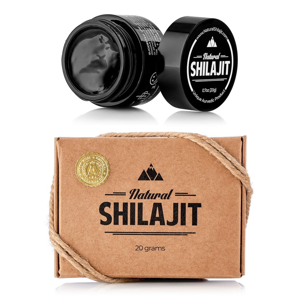 NATURAL SHILAJIT Resin - Shilajit για άνδρες & γυναίκες με Fulvic Οξέα & Ανιχνευτές Ορυκτών, Φυτικά θρεπτικά συστατικά για την ενέργεια, την ανοσοποιητική υποστήριξη & τη ζωτικότητα Resin