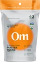 OM Master Blend Mushroom Powder – Βιολογικό συμπλήρωμα μανιταριών με 10 μανιτάρια και Ashwagandha - Υποστήριξη Ανοσία, Υγεία και Στρες ανακούφιση, 3,17 oz (40 υπηρεσίες)