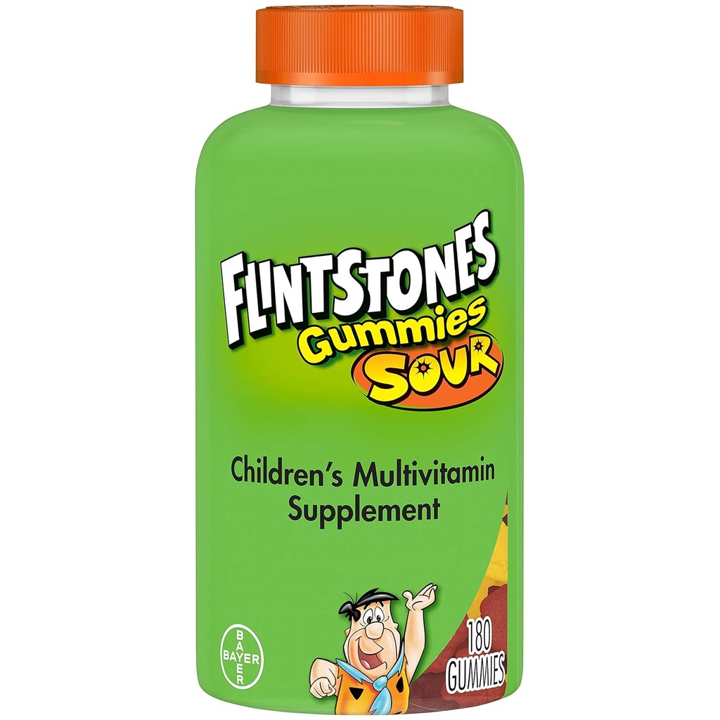 Flintstones - Sour Gummies - 180 κόμης- 3 τεμ.