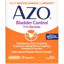 AZO Bladder Control with Go-Less Daily Supplement | Helps Reduce Occasional Urgency, leakage due to laughing, sneezing and exercise††† | 72 Capsules