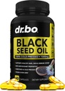 Black Seed Oil Capses Vegan - Pure Cold Pressed Black Seed Oil Nigella Sativa Cumin for Skin & Hair Health, 500mg, 1000mg ανά 2 κάψουλα που σερβίρει Blackseed Liquid Capses Hanal - 60 χάπια Softgels