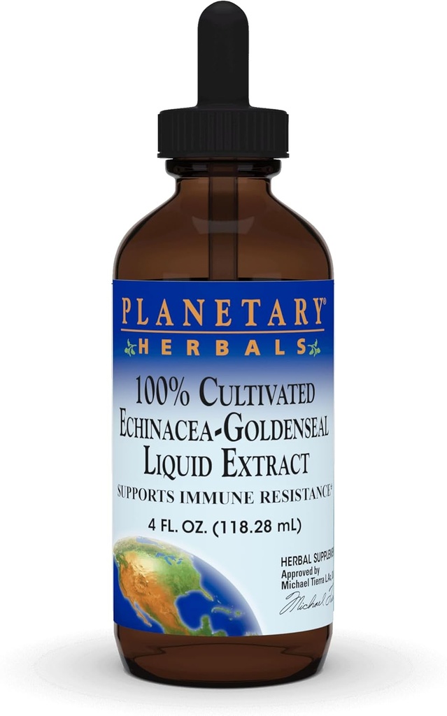 Planetary Herbals 100% καλλιεργημένο εκχύλισμα Echinacea-Goldenseal, 4 oz