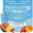 Nectar Energy Booster - Βιολογική καφεΐνη, B12 & Ηλεκτρολύτες - Ζάχαρη Χωρίς & Μηδέν θερμίδες – Υγιεινός καφές, Ενεργειακό Ποτό & Εναλλακτική Σόδα – Ενυδάτωση & Συμπλήρωμα Ενέργειας (Variety 30 Powder Packets)