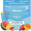 Nectar Energy Booster - Βιολογική καφεΐνη, B12 & Ηλεκτρολύτες - Ζάχαρη Χωρίς & Μηδέν θερμίδες – Υγιεινός καφές, Ενεργειακό Ποτό & Εναλλακτική Σόδα – Ενυδάτωση & Συμπλήρωμα Ενέργειας (Variety 30 Powder Packets)
