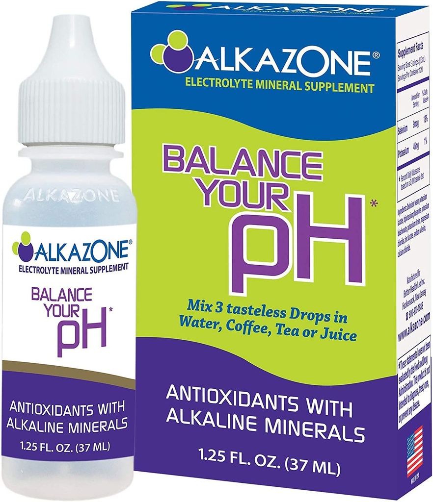 AlkaZone - Αλκαλικό pH Booster σταγόνες 1,25 fl oz (3-Pack)