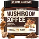 Mushroom Coffee Organic - 9 Mushroom Adaptogen Mix - Lion's Mane, Chaga, Turkey Tail, Reishi, Shiitake - Άμεση Μανιτάρια καφέ για την υγεία των ούρων, την ενέργεια, τη διανοητική σαφήνεια - 60 εξυπηρετήσεις