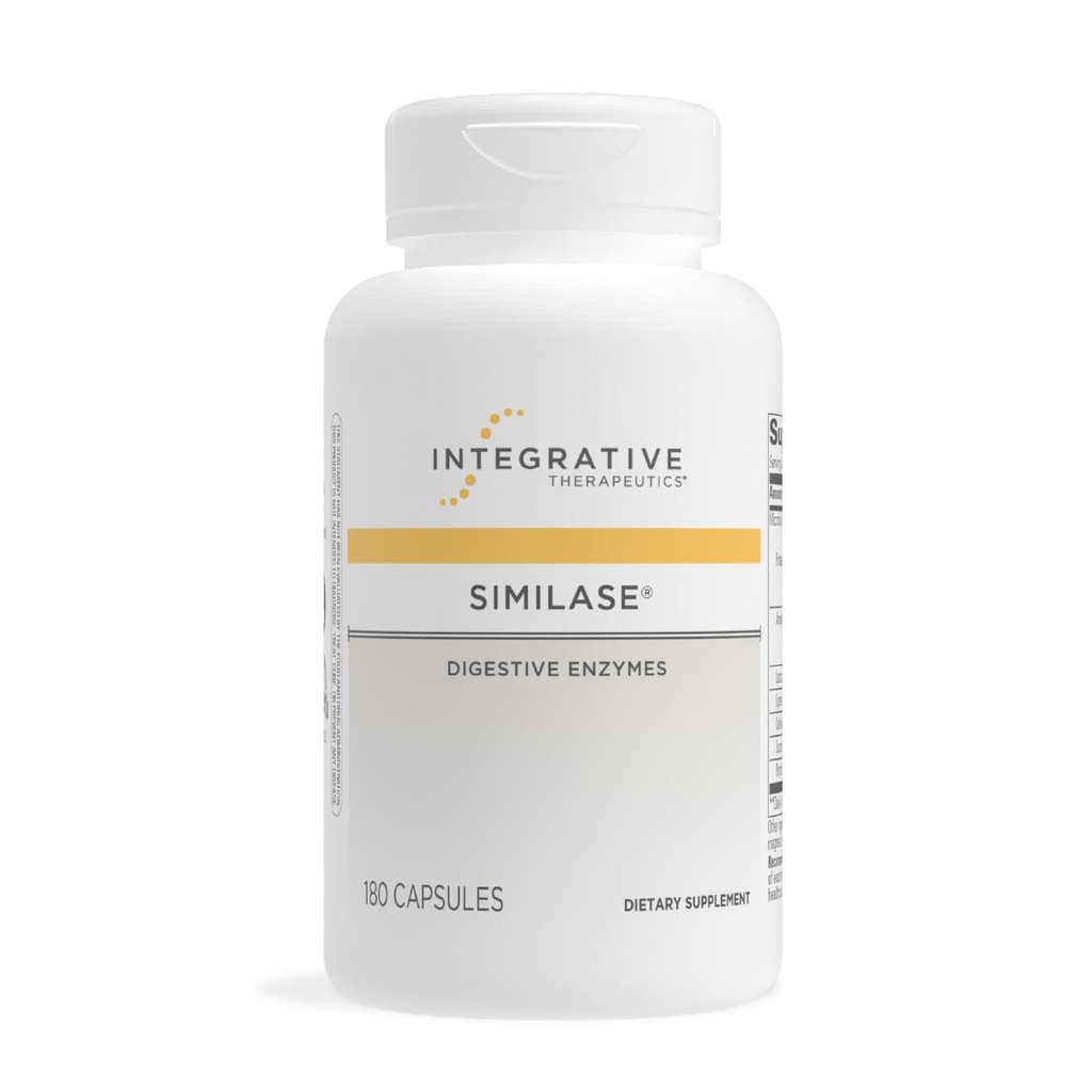 Ολοκληρωτικά Θεραπευτικά Similase - Digestive Enzyme Συμπλήρωμα για Ενήλικες - Υποστηρίζει Πέψη και αφομοίωση των θρεπτικών συστατικών* - Γαλακτο-ελεύθερο & Vegan - 180 Count (90 Servings)