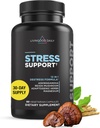 Livingood Daily Stress Support, 12-σε-1 συμπλήρωμα με Ashwagandha, Reishi Mushroom, Βιταμίνη Β6, Adaptogenic Herbs & Magnesium, Υποστηρίζει Mood & Calm, Gluten Free, Vegan, 60 κάψουλες χορτοφάγων