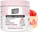 Wonderbelly Bloat + Gas Relief, Extra Strength Chewable Tablets, with 125 mg Simethicone, No Talc or Dye, Strawberry Shortcake, 42 Count