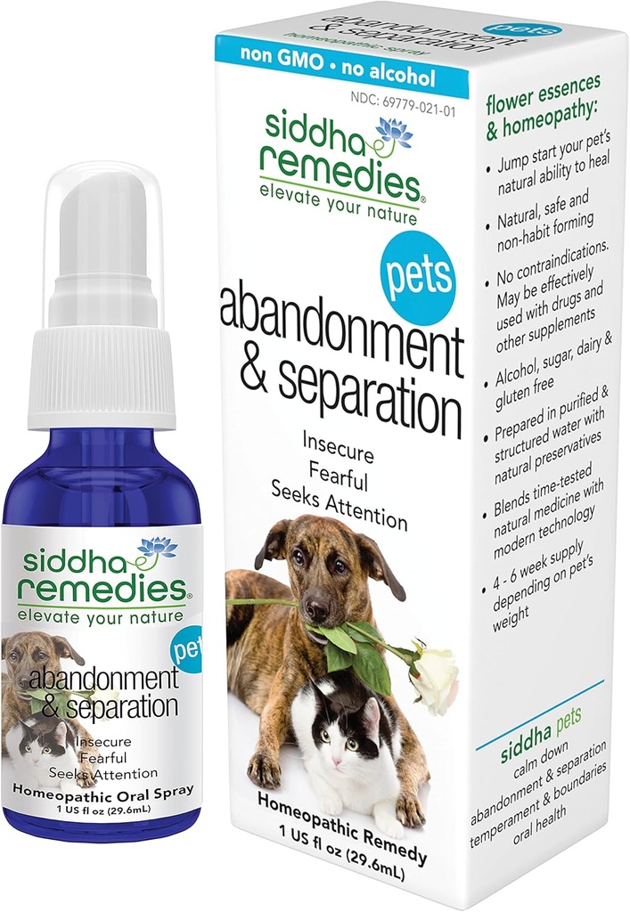 Siddha Remedies Εγκατάλειψη & Διαχωρισμός για τα κατοικίδια 