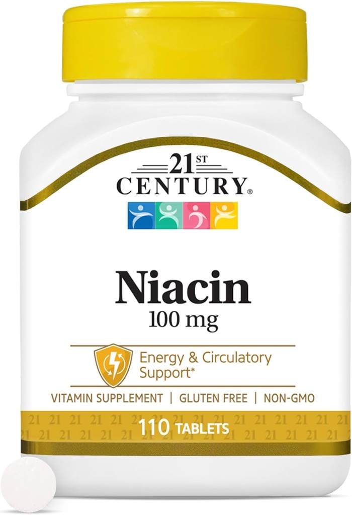 21ισκία Νιασίνης του 21ου αιώνα, 100 mg, 110 Count