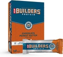 Clif Builders - Protein Bars - Σοκολάτα Φυστικοβούτυρο Γεύση - 20g πρωτεΐνη - Χωρίς γλουτένη (2,4 ουγγιά, 12 κόμης)