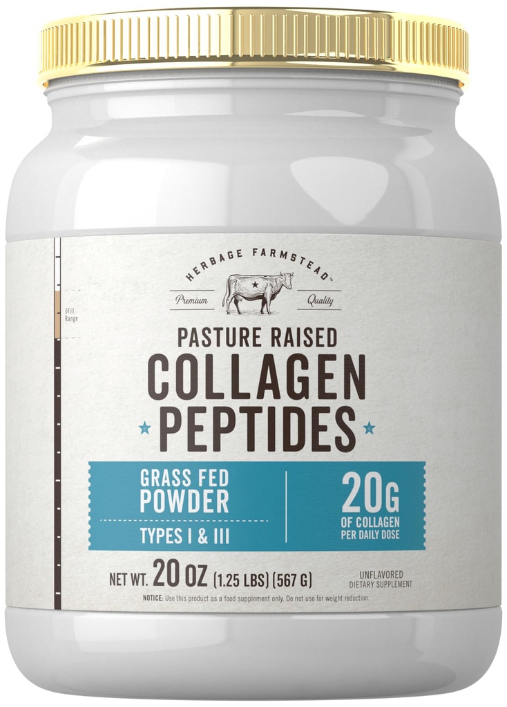 Carlyle Grass Fed Collagen Peptides σε σκόνη 20oz 