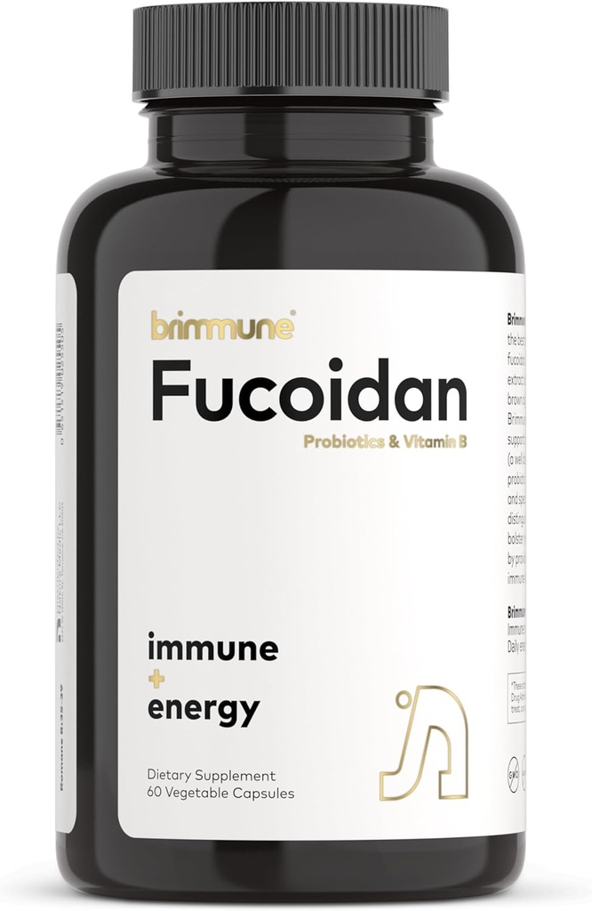 Certified Organic Fucoidan 500 mg Pure Atlantic Patagonian, BB536® Probiotics, Fucoidan Ειδικοί για Πάνω από 20 χρόνια, Ανοσοποιητικό + Ενέργεια, 60 κάψουλες λαχανικών (1 φιάλη)