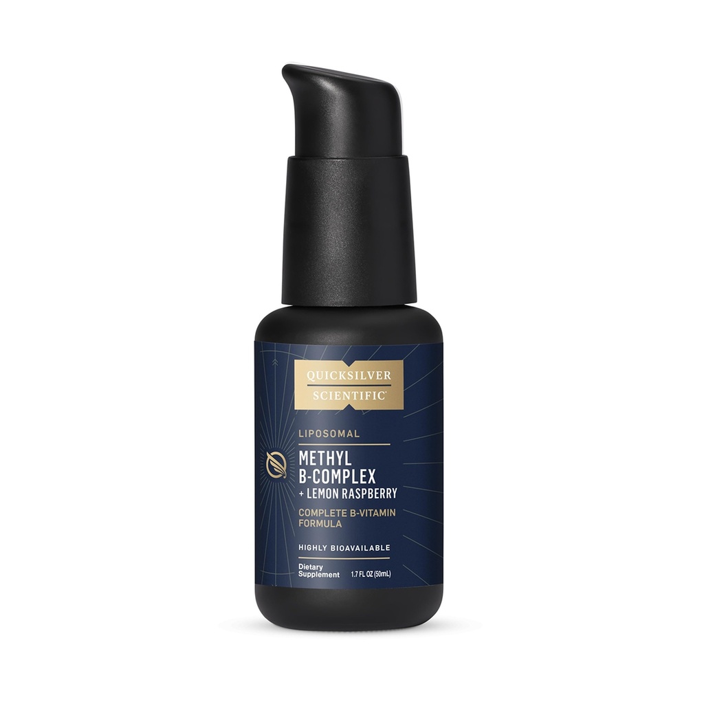 Quicksilver Scientific Methyl B Complex - Υγρή Βιταμίνη με Superior Liposomal Απορρόφηση Βιταμίνης Β12, Φολικό, Βιταμίνη Β6, Ριβοφλαβίνη, Βιοτίνη, Παντοθενικό οξύ, Βιταμίνη Β1, Νιασίνη (50 ml)