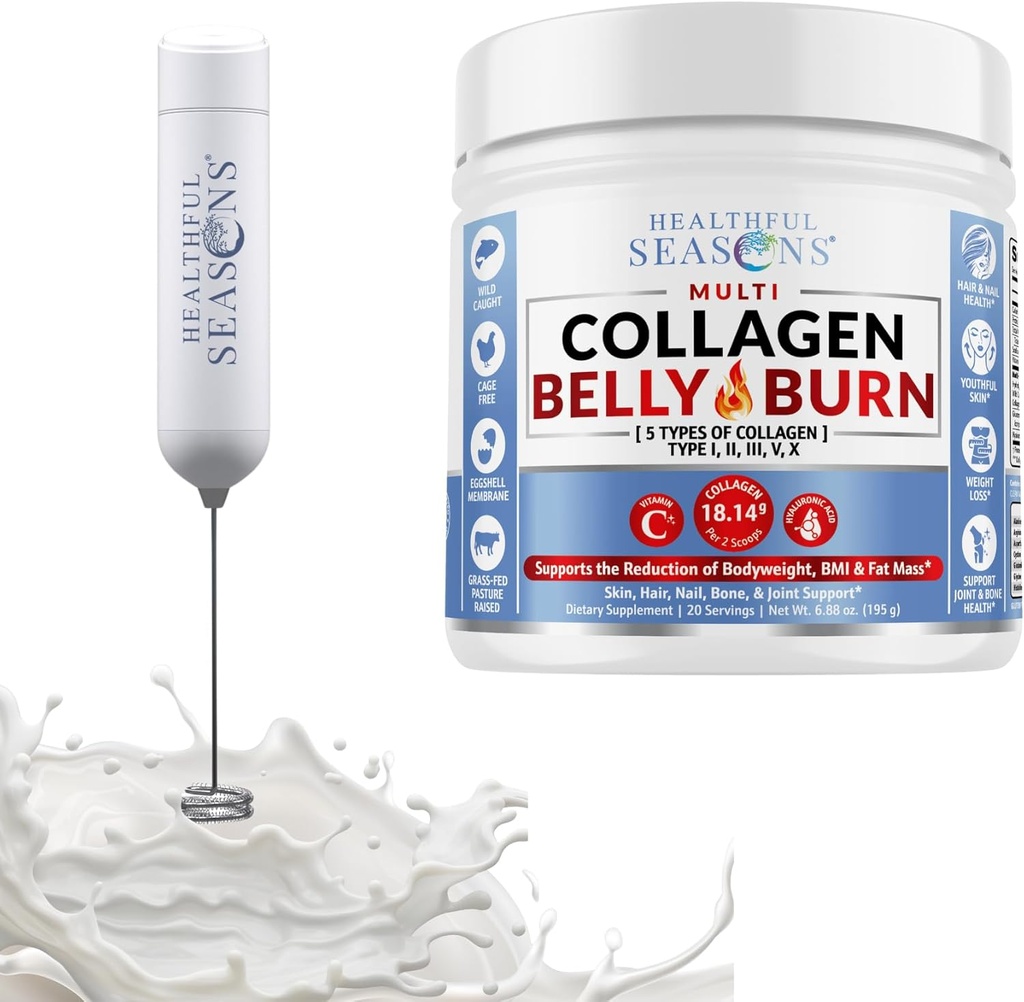 Υγιείς εποχές Collagen Bely Burn με WhiskFit Frother