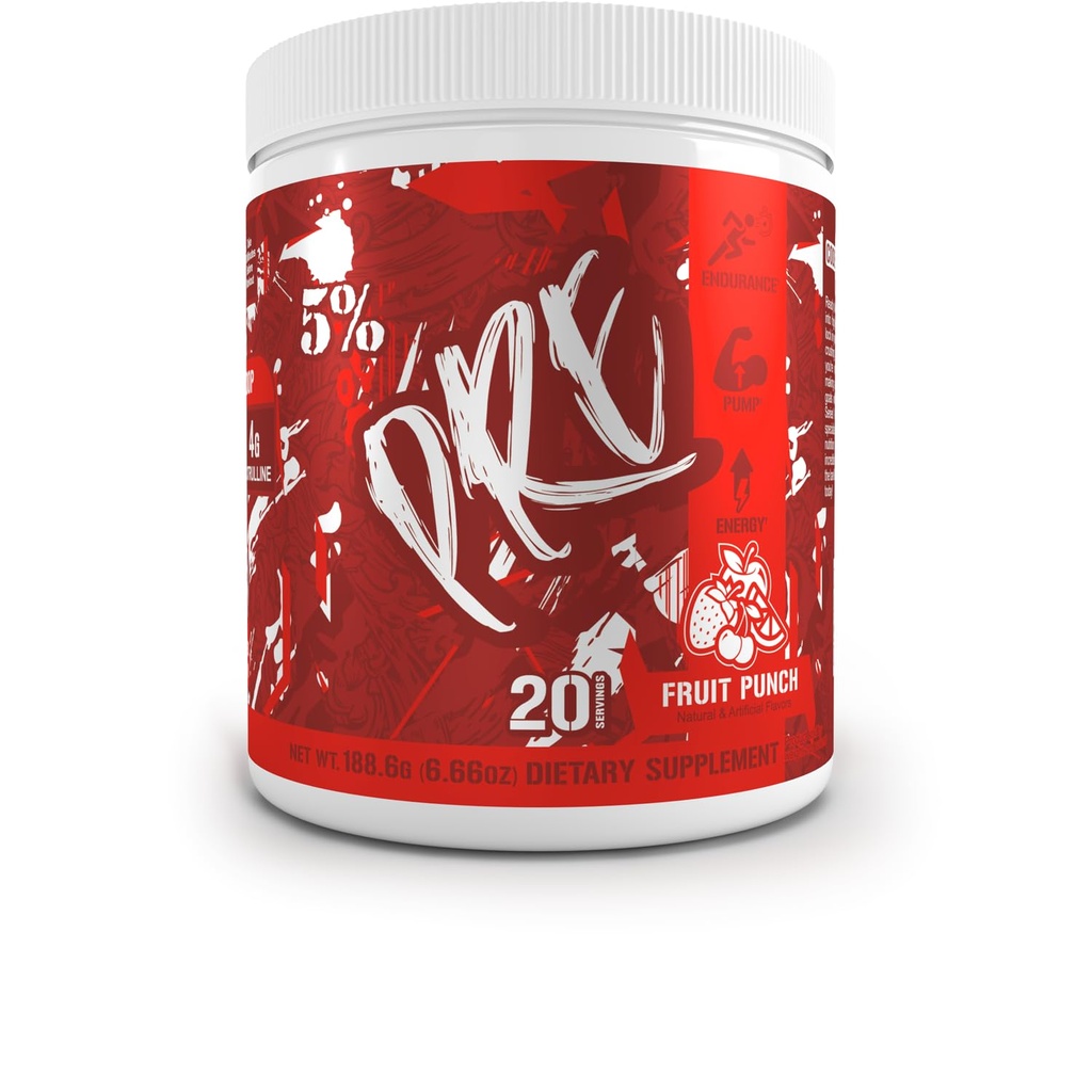5% Nutrition Code Red Series Pre Workout Powder for Men & Women 