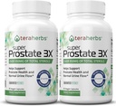Tera Herbs Super Prostate 3X - Bladder Control, Hormone Balance & Support for Enlarged Prostate & Frequent Urination - Prostate Supplements for Men w/Beta Sitosterol not Saw Palmetto (2 Pack)