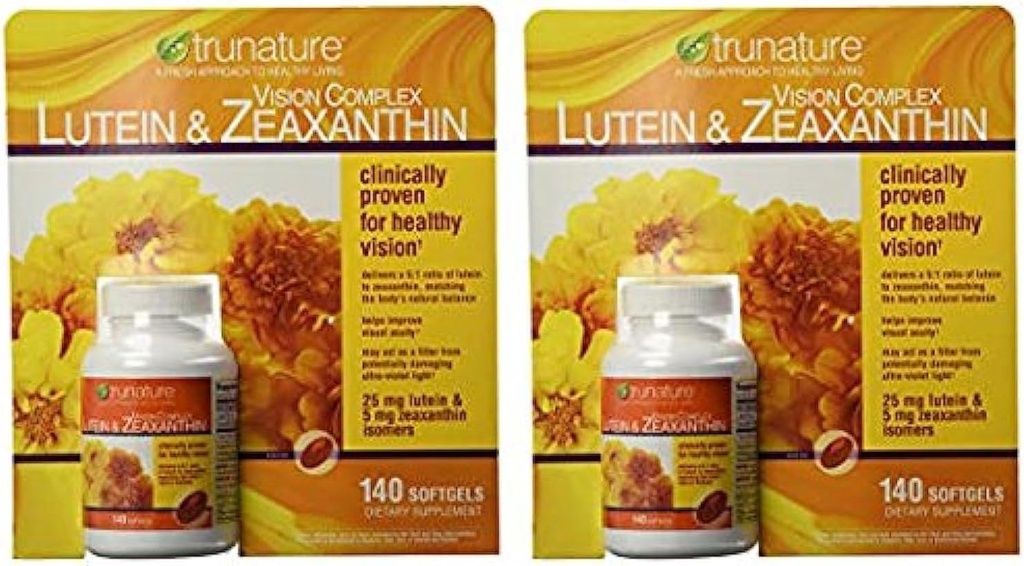 Trunature Vision Complex Lutein and Zeaxanthin Supplement, 140 Count (2 συσκευασίες)