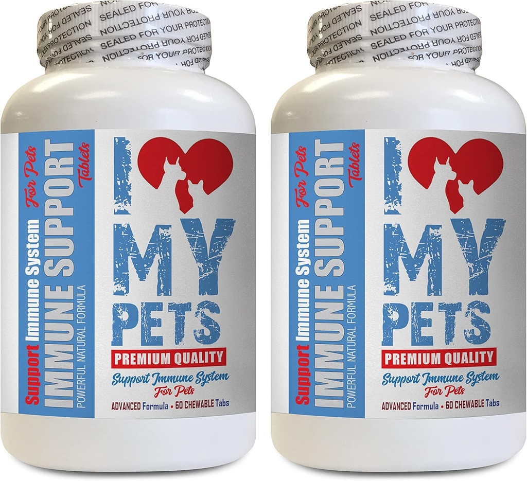I love my PETS LLC Παλαιότερο συμπλήρωμα γάτας - PET ανοσοποιητική υποστήριξη - Σκύλοι και γάτες - Booster - Healthy - Turmeric Cats - 120 Treats (2 μπουκάλια)