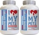 I love my PETS LLC Παλαιότερο συμπλήρωμα γάτας - PET ανοσοποιητική υποστήριξη - Σκύλοι και γάτες - Booster - Healthy - Turmeric Cats - 120 Treats (2 μπουκάλια)