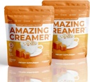Superfoods Company Amazing Creamer με κολλαγόνο - Keto Creamer-Hyaluronic Acid & MCT Oil - Brain Boost & Curbs Cravings - Υποστηρίζει υγιή δέρμα & μαλλιά - Διατροφή-Φιλικά [60 Σερβίρει] [Αλατισμένο καραμέλ]