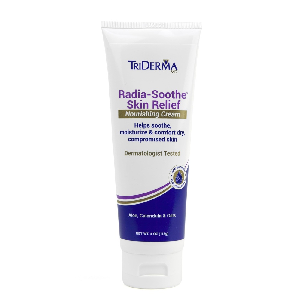 TriDerma Radia-Soothe Κρέμα ακτινοβολίας ανακούφισης του δέρματος, FSA Επιλέξιμες βοήθειες Ανακουφίζει το έγκαυμα ακτινοβολίας, Radioδερματίτιδα και άλλες δερματικές αρνητικές παρενέργειες από την ακτινοθεραπεία, Fragrance Free, σωλήνα 4 oz