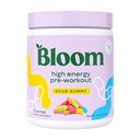 Bloom Διατροφή υψηλής ενέργειας πριν από την προπόνηση σε σκόνη, Amino Ενέργεια με Beta Alanine, Ginseng & L Τυροζίνη, Φυσική σκόνη καφεΐνη από το εκχύλισμα πράσινου τσαγιού, Χωρίς ζάχαρη & Keto Μίγμα ποτών (Sour Gummy)