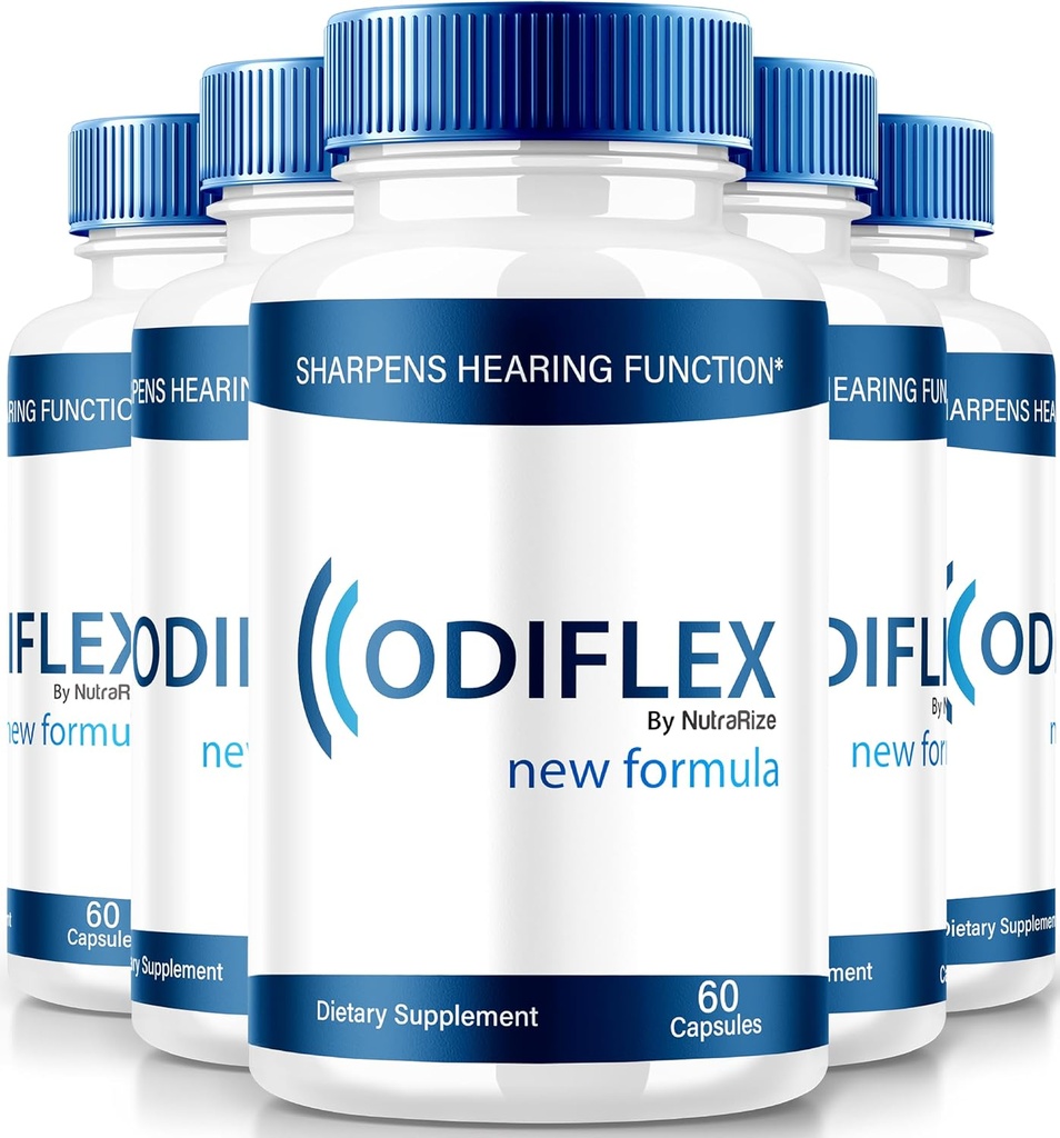 NutraRize (5 Πακέτο) Opidiflex Κάψουλες, Premium Ear Health Formula, All-Φυσικό συμπλήρωμα για την προστασία του εσωτερικού αυτιού, επίσημη χάπια υποστήριξης της ακοής, Odi Flex Κριτικές (300 κάψουλες)