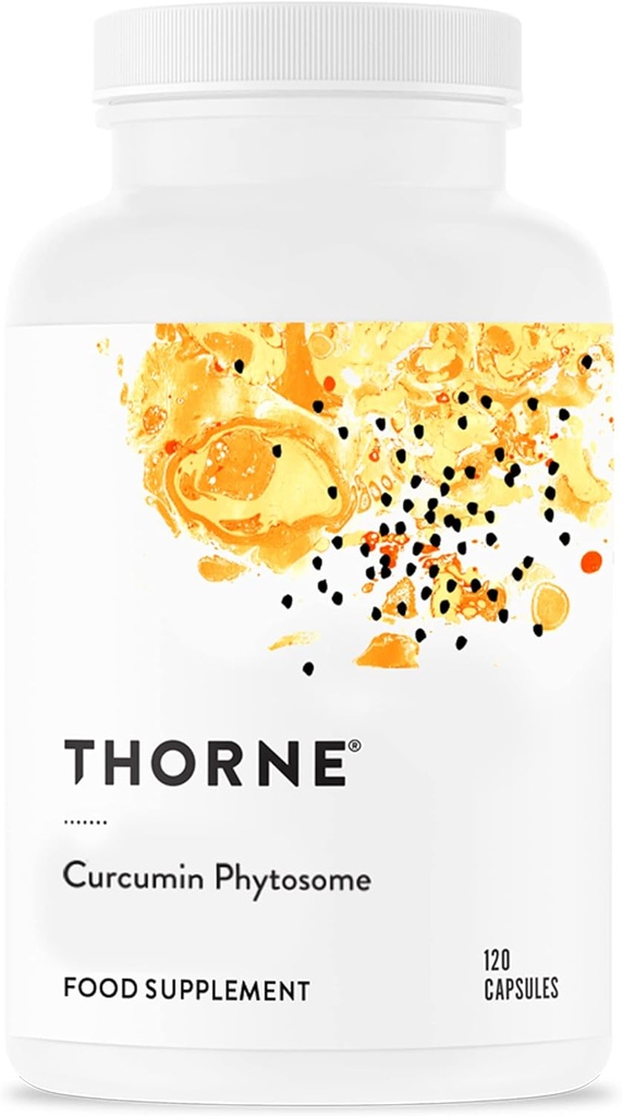 THORNE - Curcumin Phytosome 500 mg (Meriva) - Sustained Release, Clinically Studied - Supports Healthy Inflammatory Response in Joints, Muscles, GI Tract, Liver, Brain & Nerves* - 60 Servings