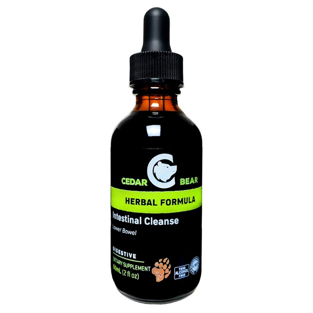 Cedar Bear Intestinal Καθαρίστε ένα υγρό βοτανικό συμπλήρωμα που μετριάζει το περιβάλλον του συστήματος Digestive, Επιτρέποντας Ωφέλιμη Χλωρίδα να ανθίσει 2 Fl Oz
