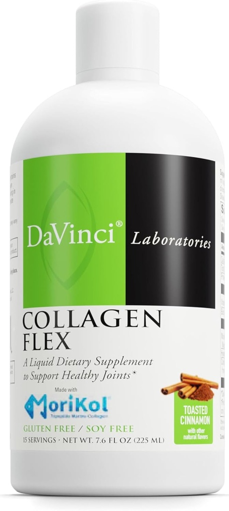 DAVINCI Labs - Collagen Flex - Ένα συμπλήρωμα υγρής διατροφής για την υποστήριξη υγιεινών αρθρώσεων - φρυγμένη κανέλα - Χωρίς γλουτένη, χωρίς σόγια - 7,6 fl oz