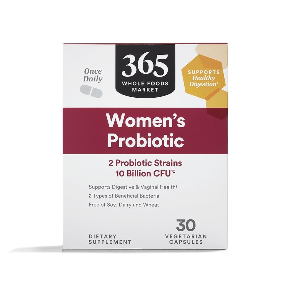 365 από το Whole Foods Market, Women's Once Daily Probiotic (Vegetarian and Free of Soy, Dairy, and Wheat), 10 Billion CFU, 30 Count