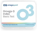 OmegaQuant Omega-3 Δείκτης Βασικό - Το αρχικό Omega-3 τεστ αίματος Kit με μια σταγόνα του αίματος Home Kit, περιλαμβάνει σετ συλλογής αίματος 