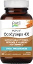 PURE ESSENCE LABS MyPure Cordyceps 4X Mushrooms - Συμπληρώματα σκόνης συμπυκνωμένο Cordyceps για ανοσοποιητικό σύστημα, αντίδραση στρες, σωματική & ψυχική απόδοση - 2 μήνες προσφοράς